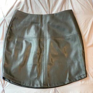 Lulus Black Faux Leather Skirt